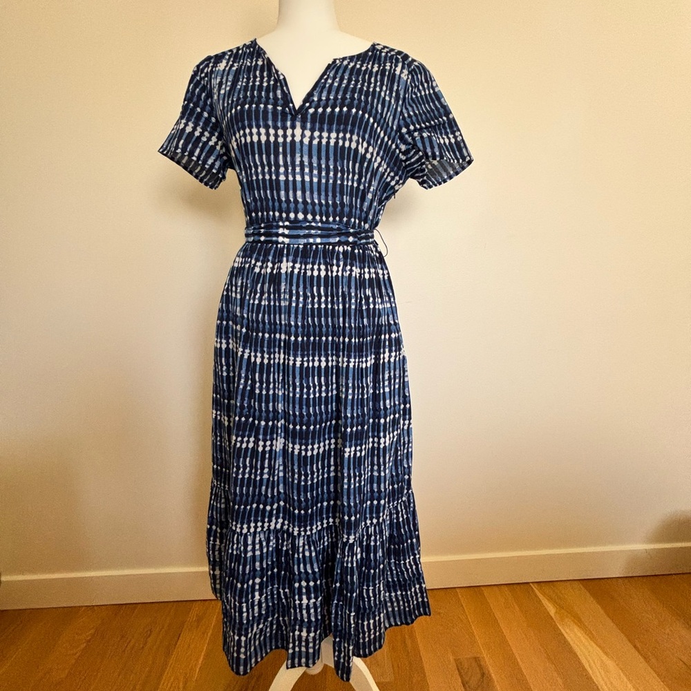 jcrew blue Patterned Women's Dress